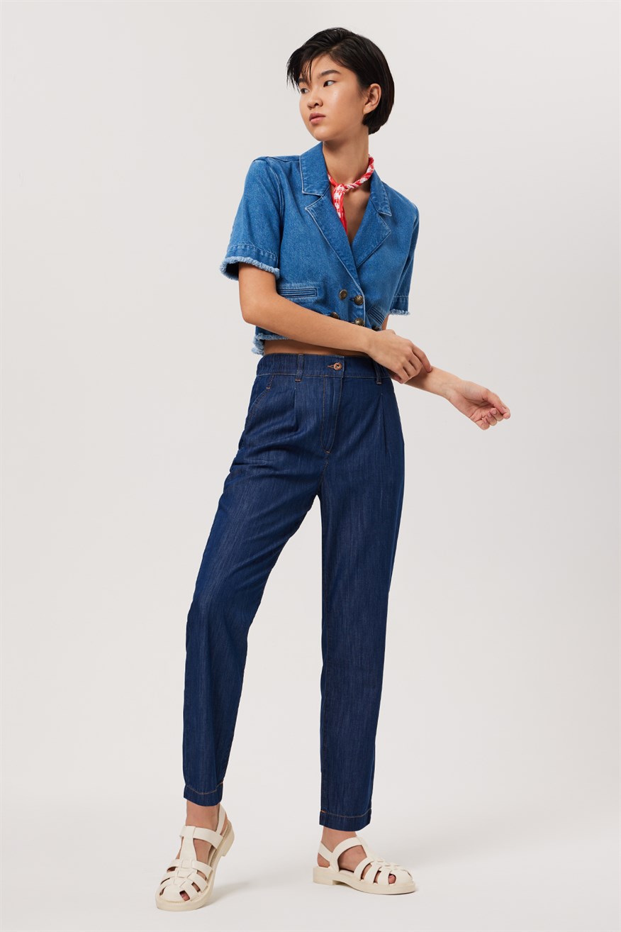 Lee Cooper Quenn Kadın Jean Pantolon Blue Mıd. 1