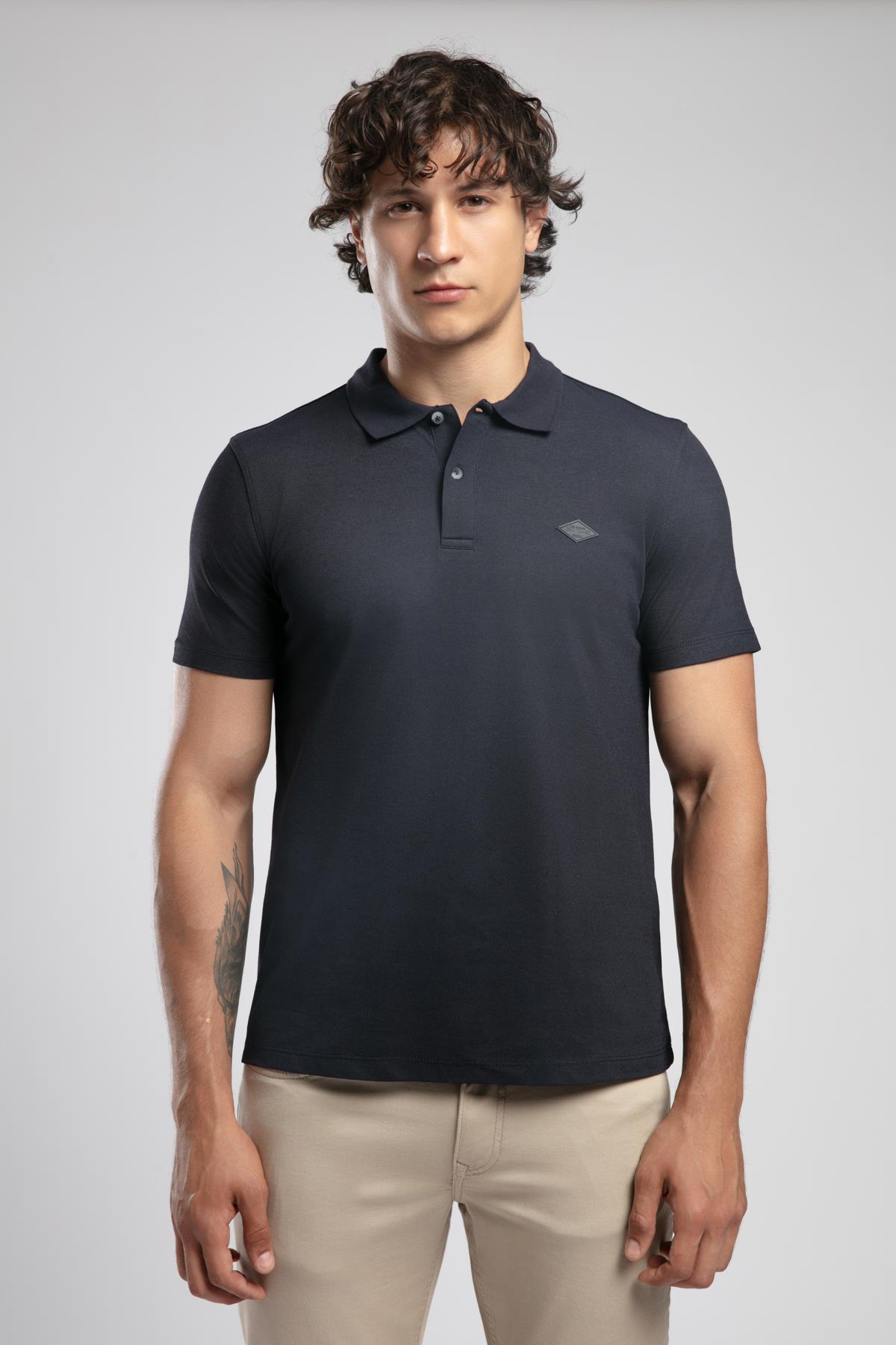 Resao Erkek Polo Yaka T-Shirt Lacivert