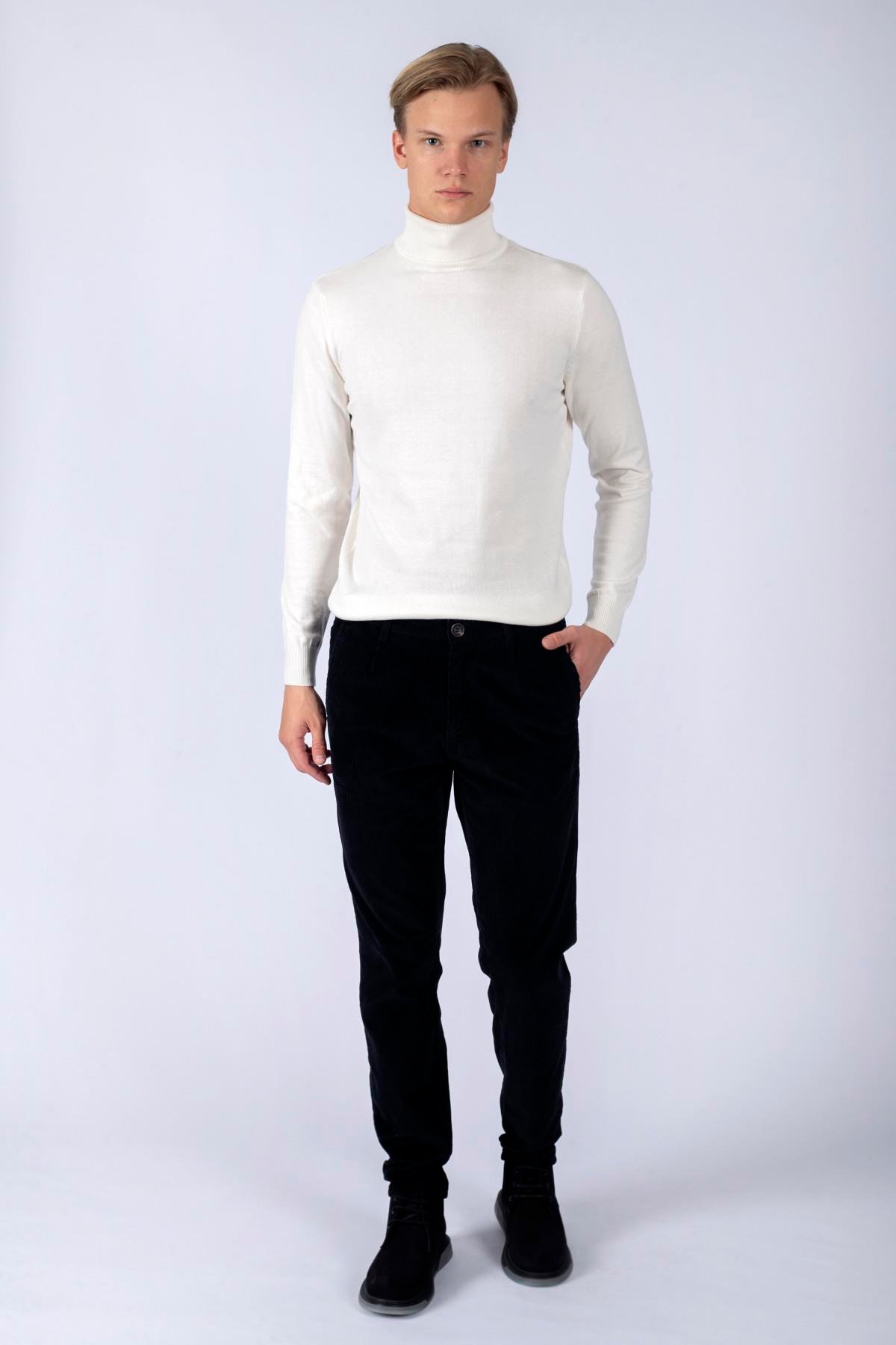 Rodger Erkek Dokuma Pantolon Siyah