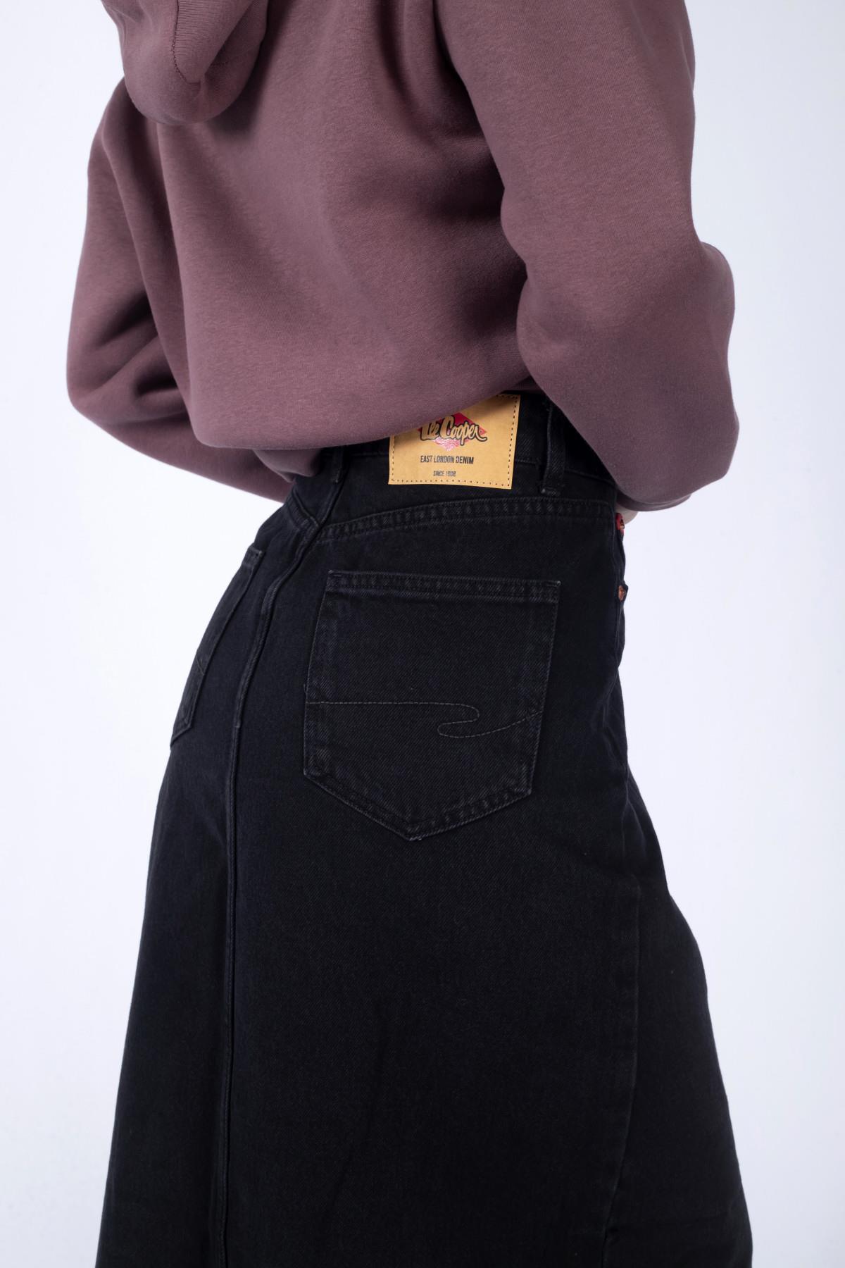 Ruby 1 Kadın %100 Pamuk Jean Etek Denim