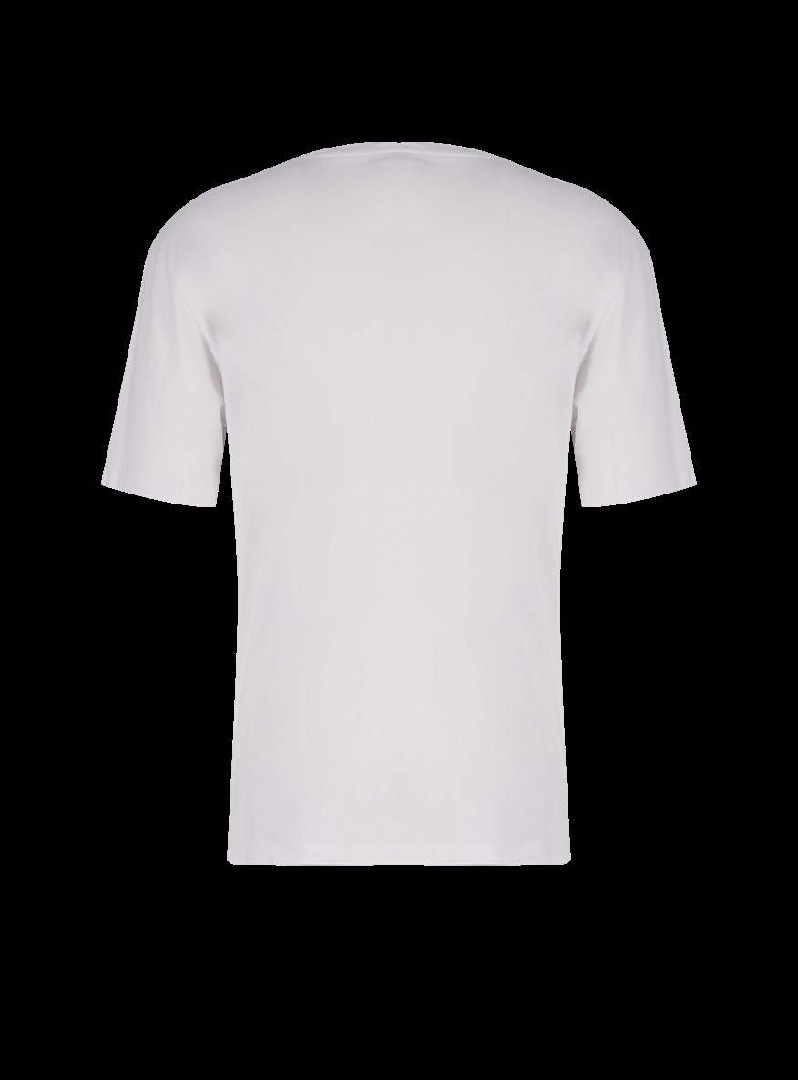 Lee Cooper Sanders Erkek Bisiklet Yaka T-Shirt Beyaz. 2