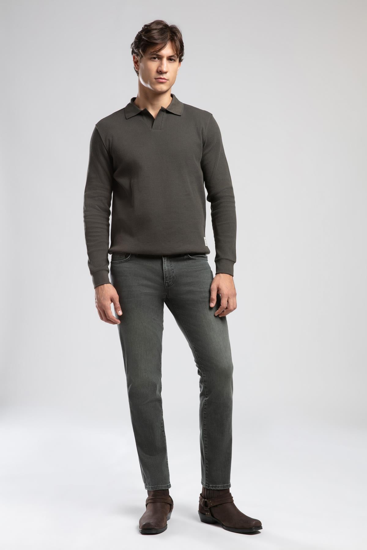 SIRIUS ERKEK POLO YAKA SWEATSHIRT