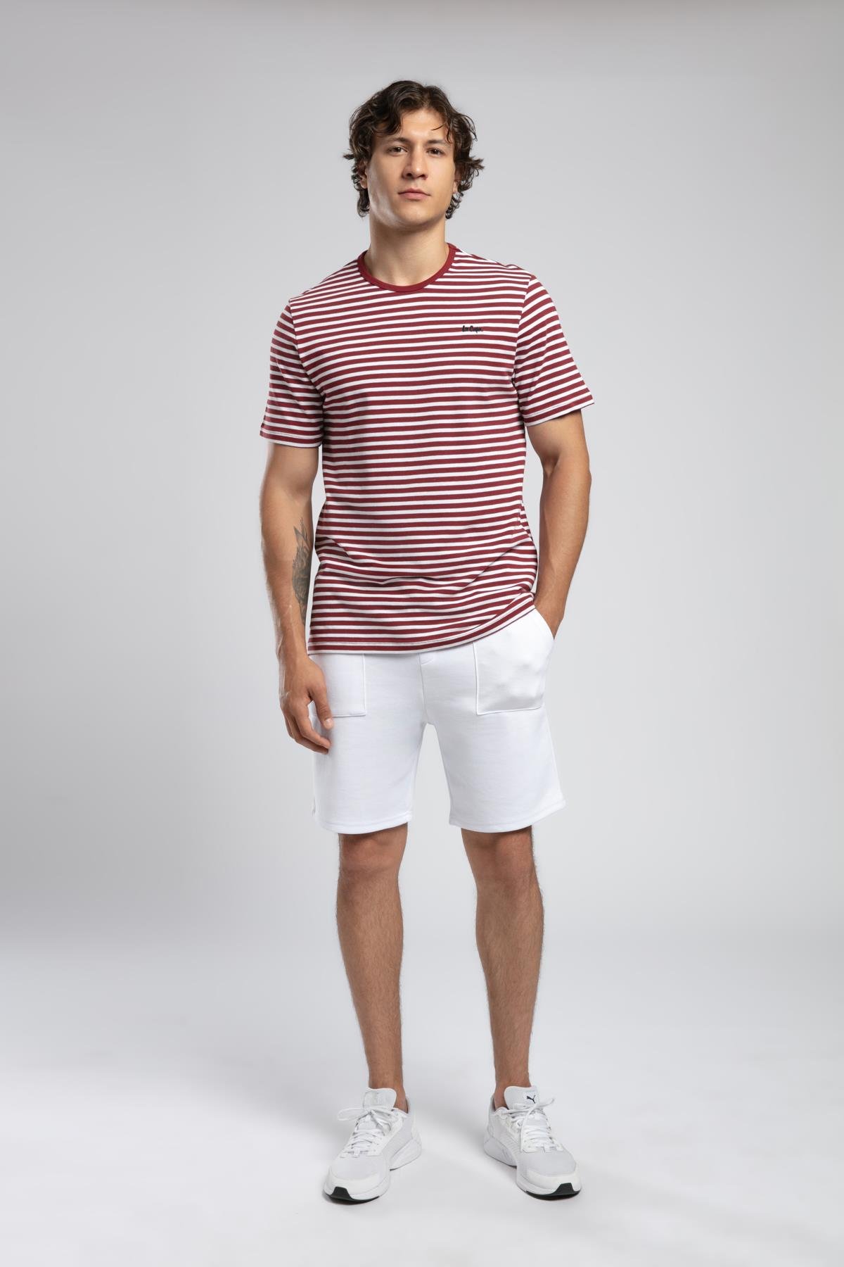 SKYLER Erkek %100 Pamuk O YAKA T-SHIRT