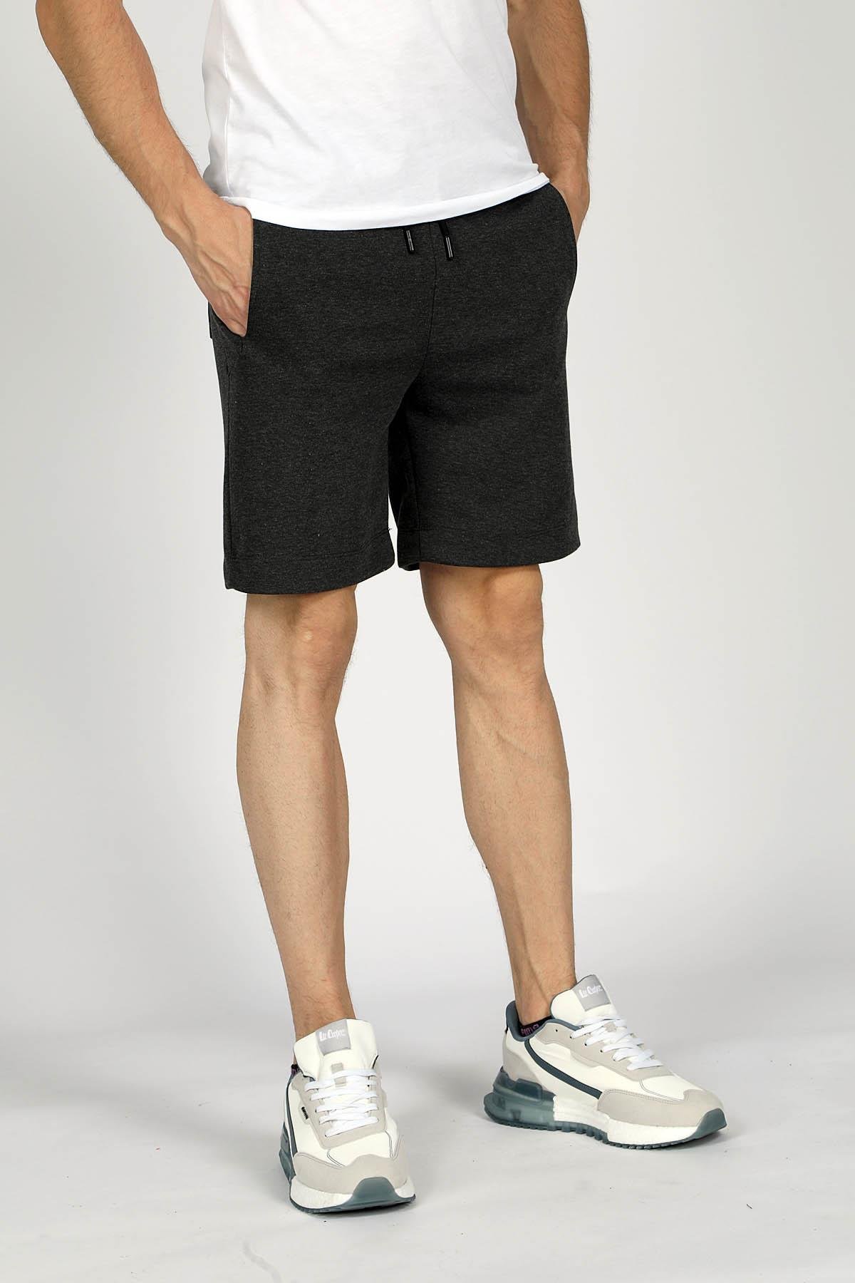 Sorce Erkek Örme Şort Antrasit Melanj