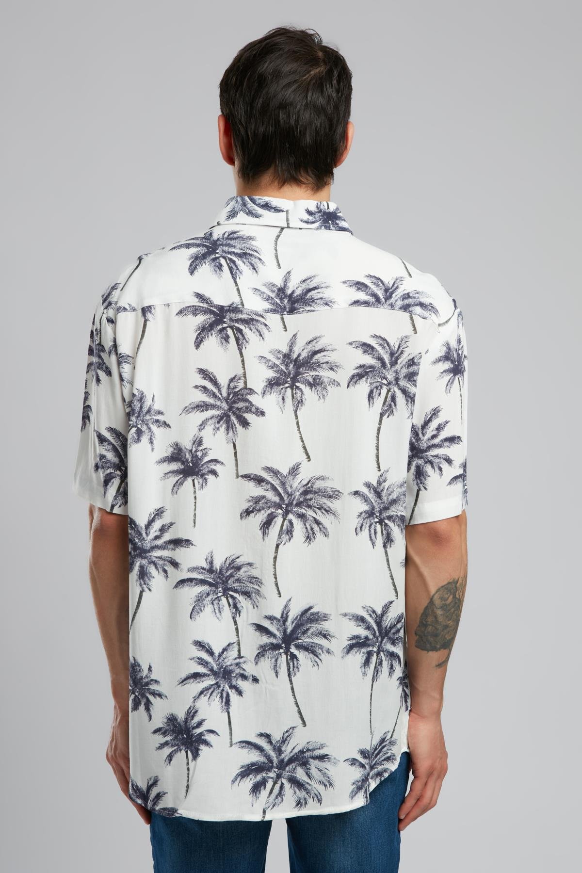 Taref Erkek Kısa Kol Dokuma Gömlek