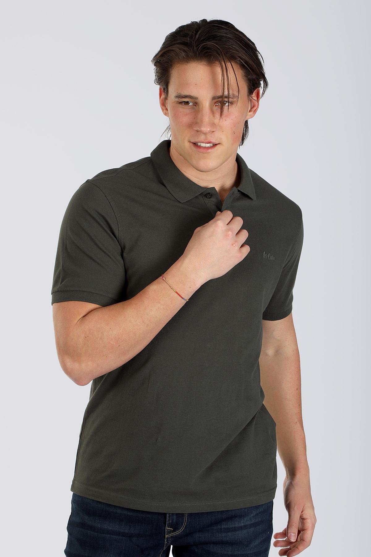 Twins 1 Erkek %100 Pamuk Pike Polo Yaka T-Shirt Olive