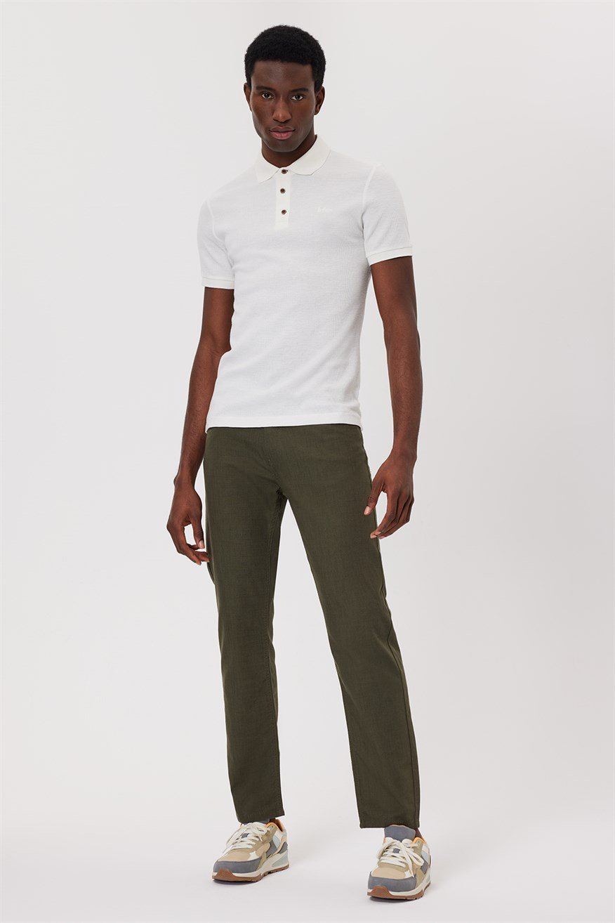 Tylen Erkek Polo Yaka T-Shırt Ekru