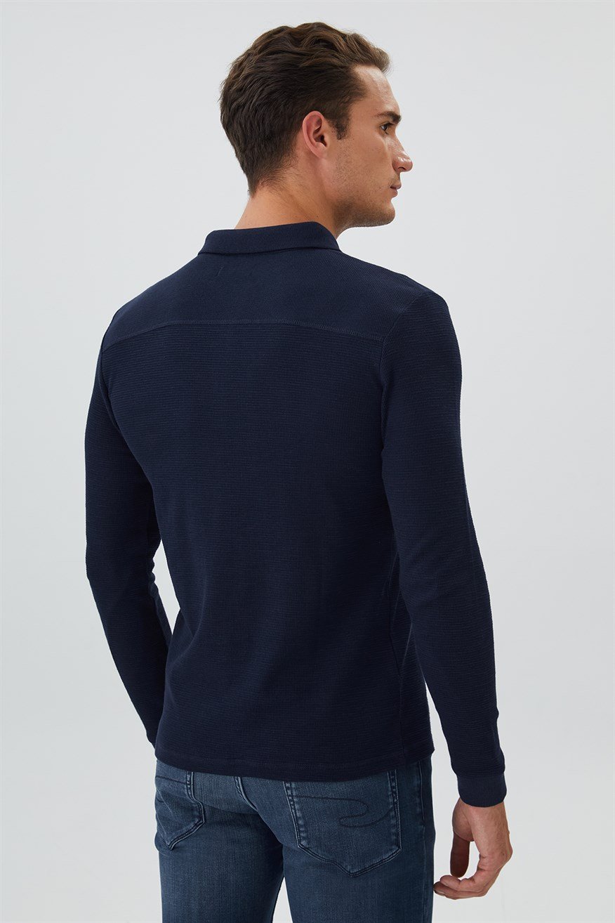 Tylens Erkek Polo Yaka U.Kol T-Shirt A.Lacivert