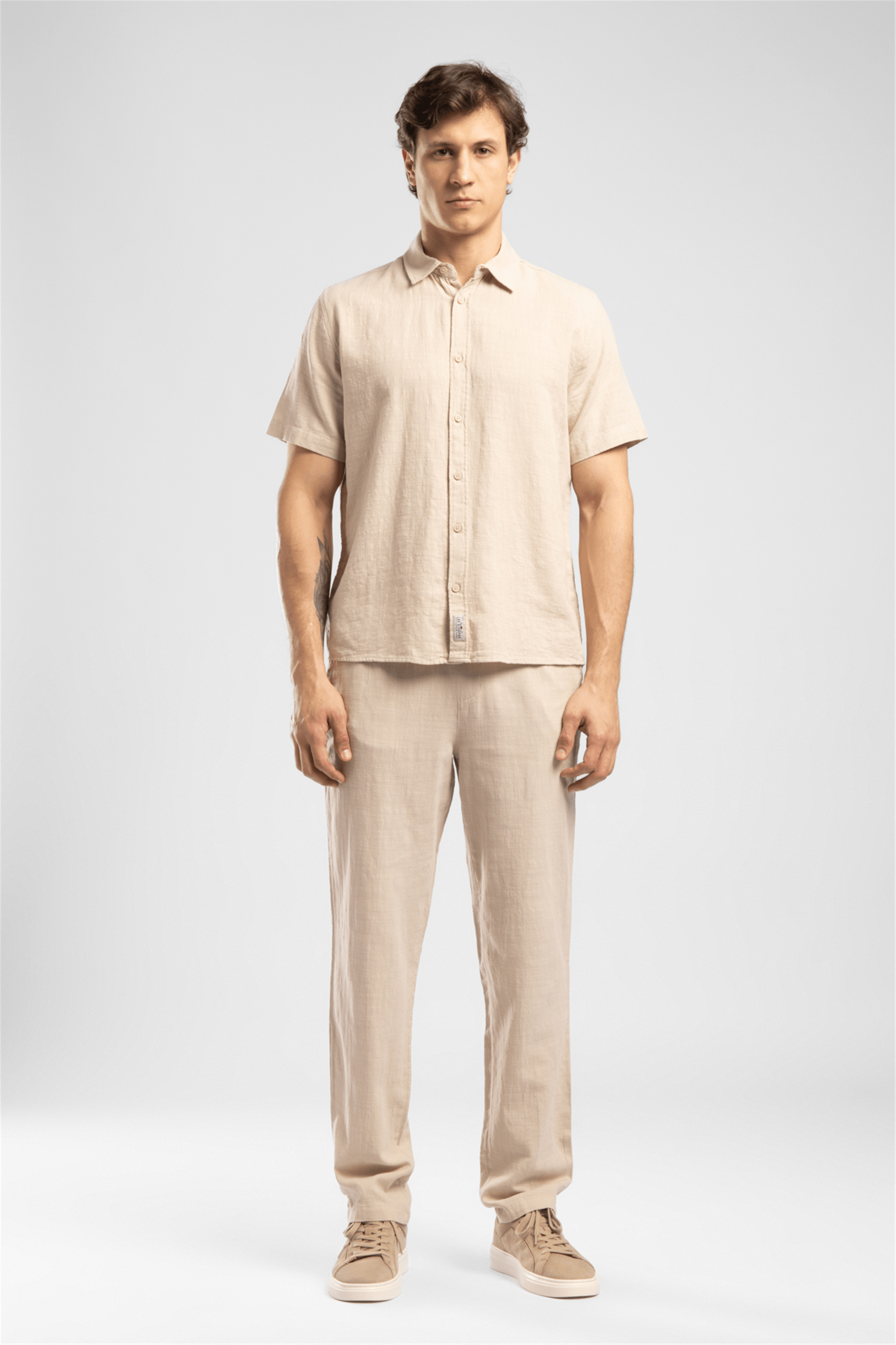 WEOST ERKEK K.KOL DOKUMA GÖMLEK