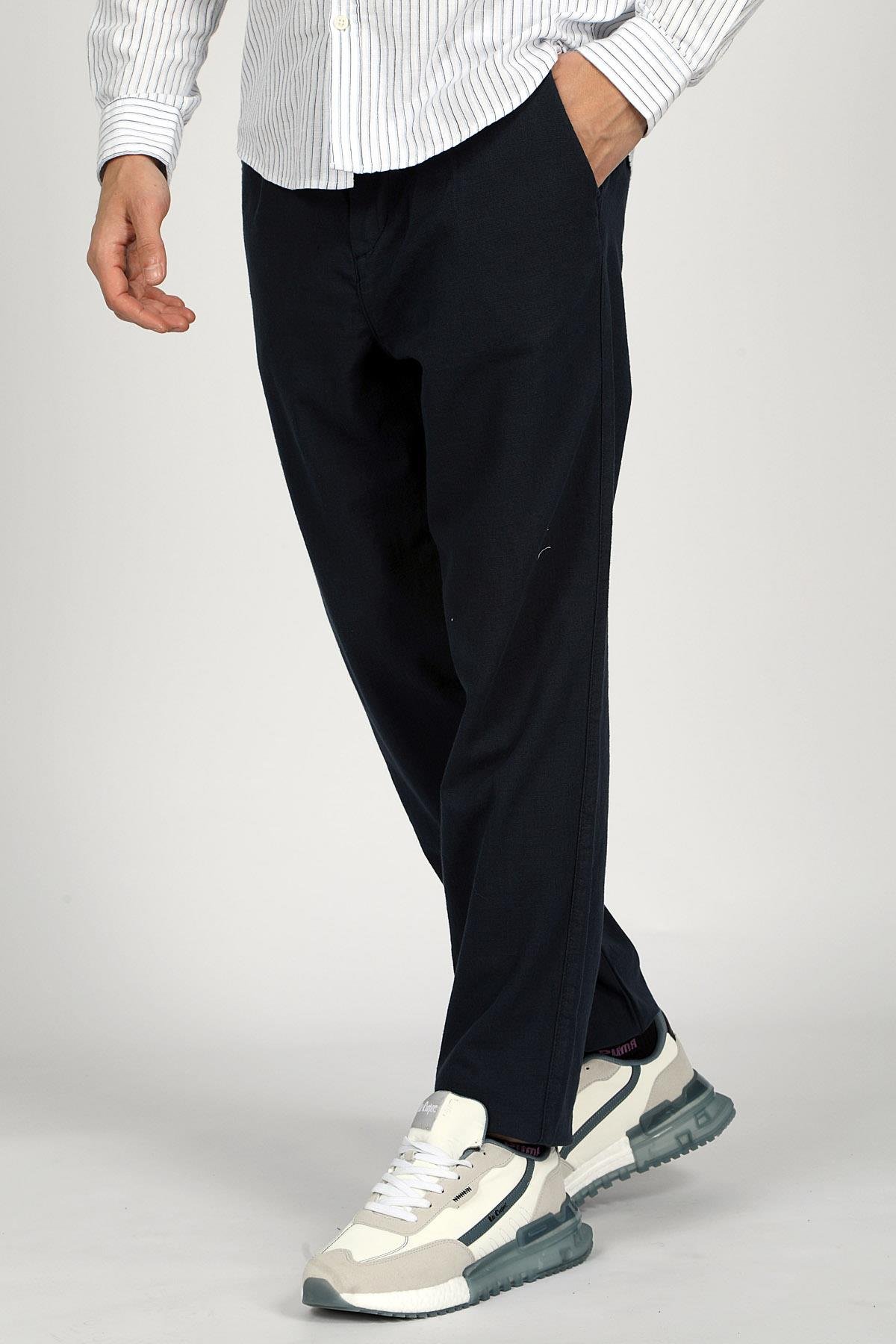 Zarse Erkek Dokuma Pantolon Lacivert