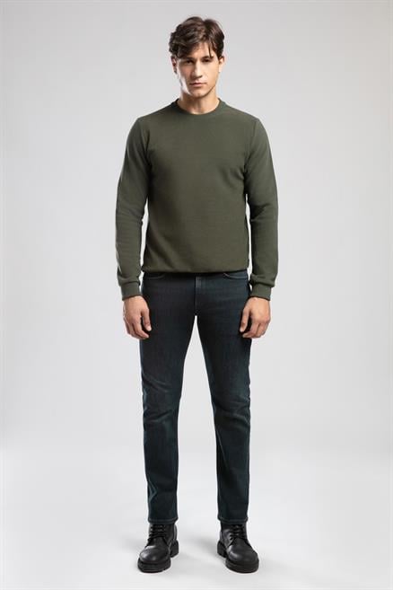 Newdiagonal Erkek O Yaka Sweatshirt Yeşil - Lee Cooper Türkiye