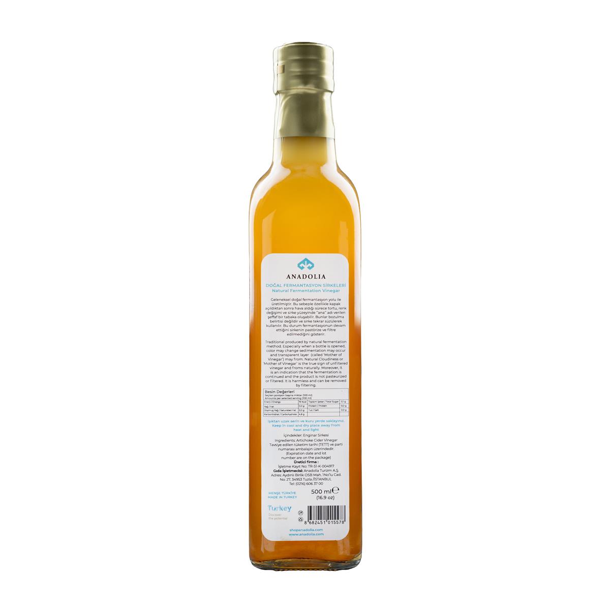 Enginar Sirkesi Doğal Fermantasyon 500 ml