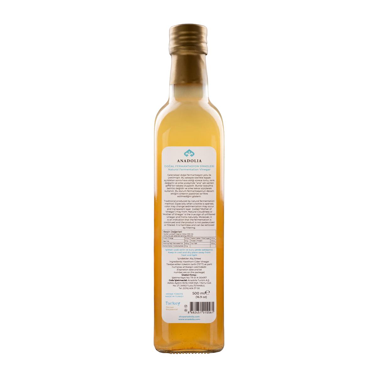 Alıç Sirkesi Doğal Fermantasyon 500 ml