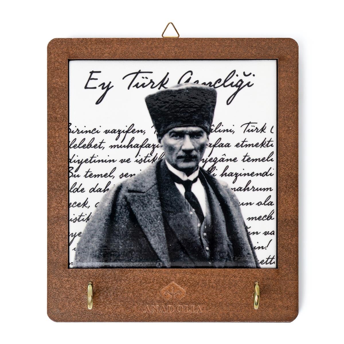 Atatürk Gençliğe Hitabe Seramik Dekoratif Askılık
