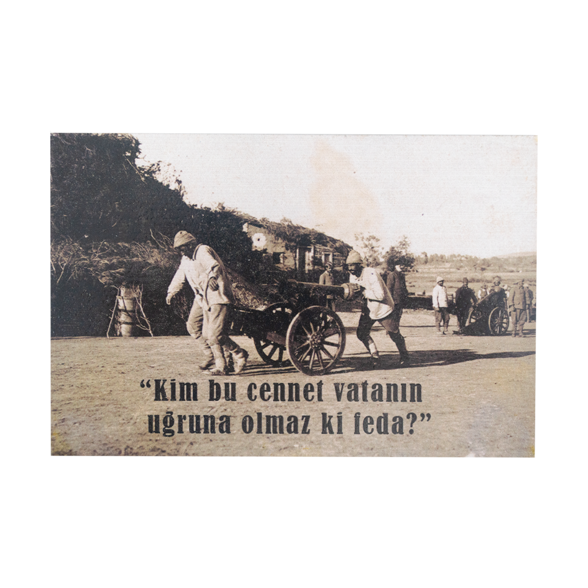 Atatürk Sözleri Cennet Vatan Ahşap Kartpostal