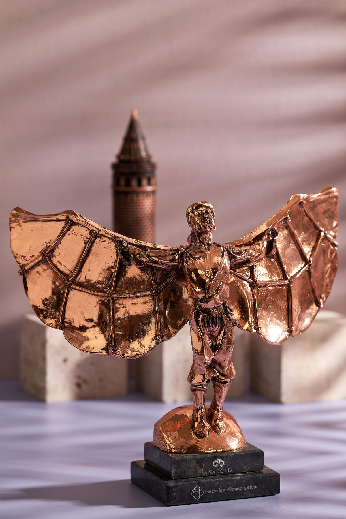 Hezârfen Heykeli Bronz Kaplama