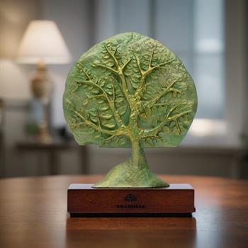 Hayat Ağacı Ahşap Kutulu Dekoratif Obje