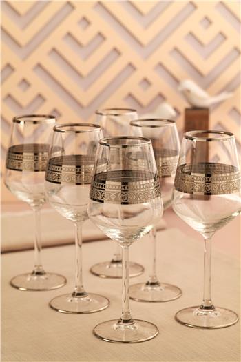 Piyale Cam Şarap Kadehi 6lı Set