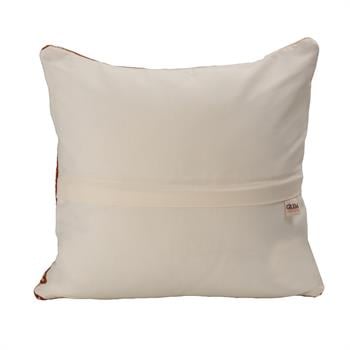 El Dokuması Kök Boya Mozaik Desen Yün Kilim Kırlent