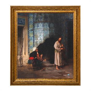 Jean-Léon Gérôme, Şömine Başında Sohbet Tablo