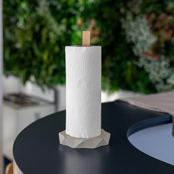 Beton Tabanlı Ahşap Kaideli Havlu Peçetelik