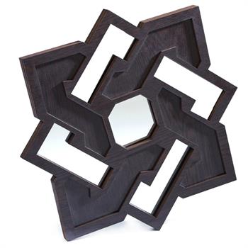 Sekiz Köşeli Venge Dekoratif Ayna
