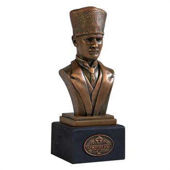 Mustafa Kemal Atatürk Mermerit Büst Heykel