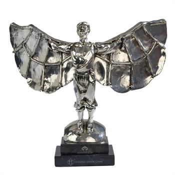 Hezârfen Heykeli Gümüş Kaplama