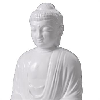 The Great Buddha Of Kamakura  Dekoratif Biblo - Beyaz