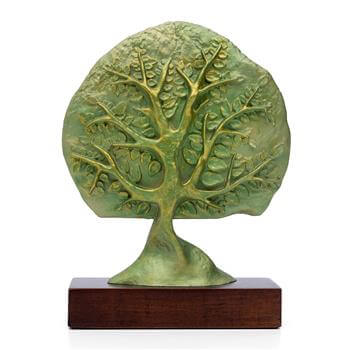 Hayat Ağacı Ahşap Kutulu Dekoratif Obje