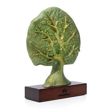 Hayat Ağacı Ahşap Kutulu Dekoratif Obje