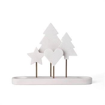 Dekoratif Şekilli Mermerit Tealight Mumluk