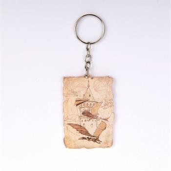 Hezârfen ve Galata Kulesi Pleksi Anahtarlık