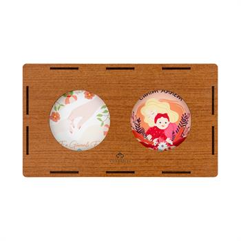 Anneler Gününe Özel Ahşap Kutulu 2li Masaüstü Obje