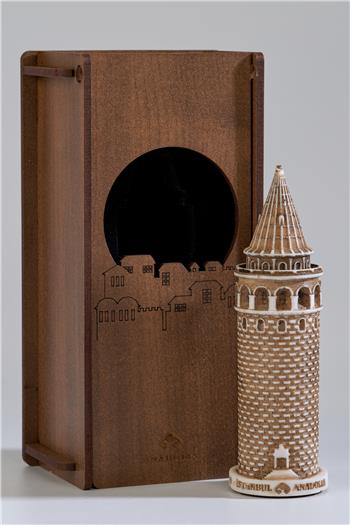 Galata Kulesi Mermerit Eskitme Küçük Boy