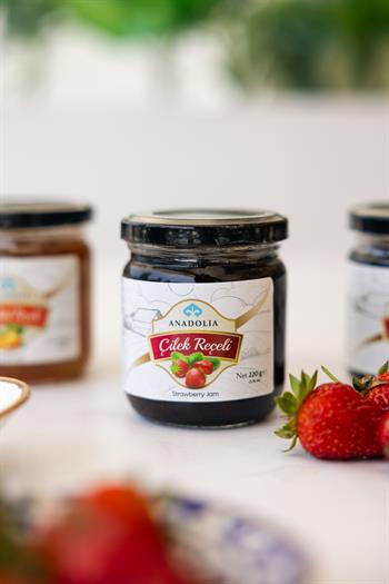 Reçel Seti - Vişne Reçeli, Portakal Reçeli, Çilek Reçeli 3lü Set