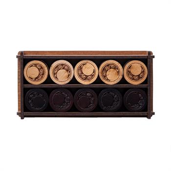 3 Numara Ay Desenli Tavla Pulu