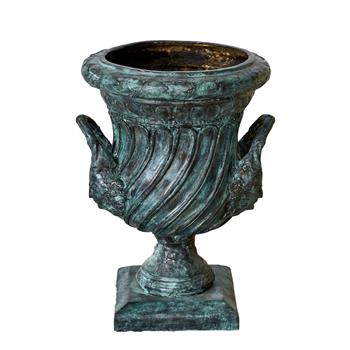 Bronz Döküm Pompei Kulplu Saksı