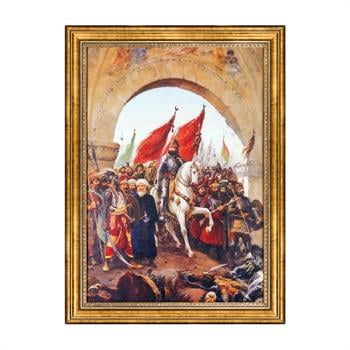 Fausto Zonaro Sultan Mehmedin İstanbula Girişi Tablo