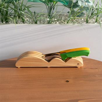 Ahşap Bıçak Standı 6 Bölmeli