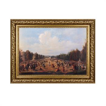 Luigi Acquarone Kağıthanede Bir Cirit Oyunu Tablo