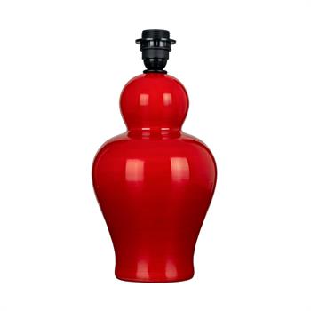 Rumi Nakış İşlemeli Kırmızı Abajur