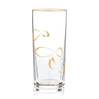 Balık Motifli Cam Rakı Bardağı 6lı Set