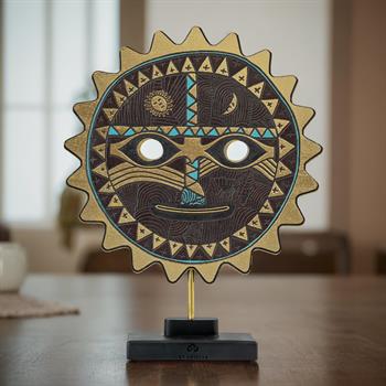 Şaman Güneş Mask Dekoratif Obje