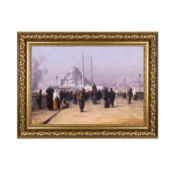 Fausto Zonaro Galata Köprüsü Tablo