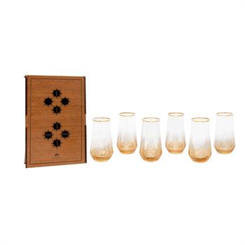 Amber Altın 6’lı Meşrubat Bardağı Seti