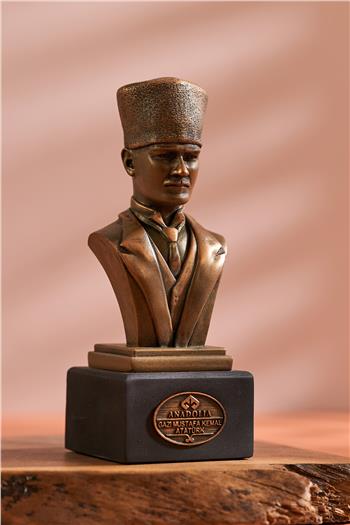 Mustafa Kemal Atatürk Mermerit Büst Heykel