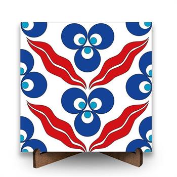 Çintemani Kırmızı Bulut Seramik Pano