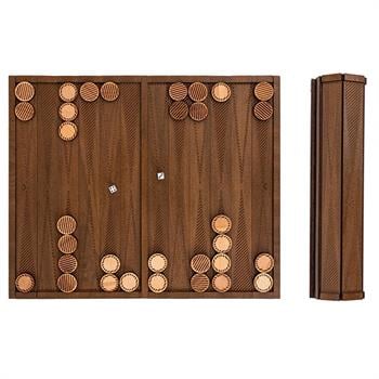 Portatif Katlanabilir Seyahat Tavla ve Satranç Takımı