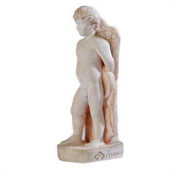 Eros Cam Granüllü Mermerit Heykel Küçük Boy